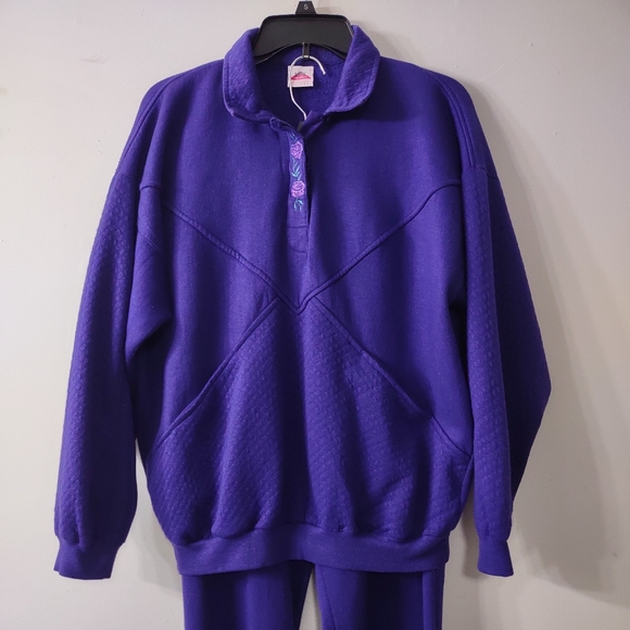 Vintage Lady Foot Locker Sweat Suit, Size Large - Picture 8 of 12